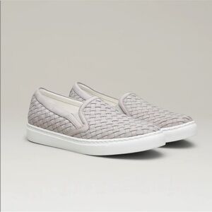 M. Gemi Gray Slip-On Sneakers with Textured Upper